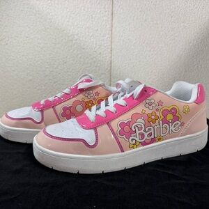Barbie Kids Shoes - Pink Floral Sneakers
